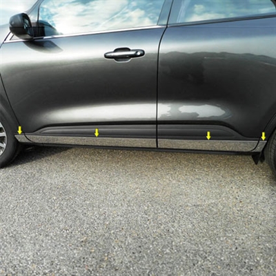 Ford Escape Chrome Lower Door Rocker Panel Trim, 2020, 2021, 2022, 2023, 2024, 2025, 2026