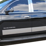 Chevrolet Suburban Chrome Rocker Panel Trim, 2021, 2022, 2023
