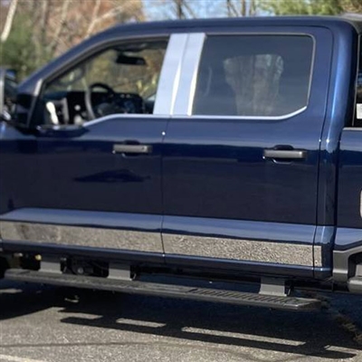 Ford Super Duty Chrome Rocker Panel Trim, 2023, 2024, 2025, 2026
