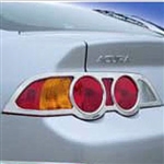 Acura RSX Chrome Tail Light Bezels, 2002, 2001, 2002, 2003, 2004, 2005, 2006