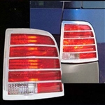 Ford Explorer Chrome Tail Light Bezels, 2002, 2003, 2004, 2005, 2006, 2007, 2008, 2009, 2010