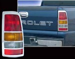 GMC Sierra "Fleetside" Chrome Tail Light Bezels, 1999, 2000, 2001, 2002