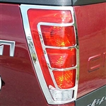 Chevrolet Avalanche Chrome Tail Light Bezels, 2pc  2002, 2003, 2004, 2005, 2006