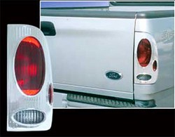 Ford F250/350 Super Duty Chrome Tail Light Bezels, 1999-2007