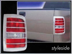Ford F150 Styleside Chrome Tail Light Bezels, 2004, 2005, 2006, 2007, 2008
