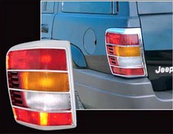 Jeep Grand Cherokee Chrome Tail Light Trim, 1999-2004