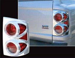 Dodge Dakota Chrome Tail Light Bezels 2005, 2006, 2007