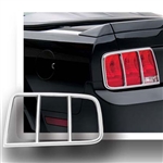 Ford Mustang Chrome Tail Light Bezels, 2005, 2006, 2007, 2008, 2009