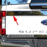 Ford Super Duty Chrome Upper Tailgate Trim, 2017, 2018, 2019