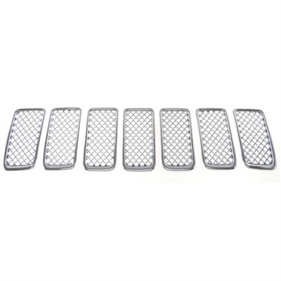 Jeep Grand Cherokee Chrome Grille Overlay, 7pc  2014, 2015, 2016