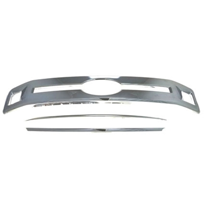 Ford F-150 XL Chrome Grille Overlay, 3pc  2018, 2019, 2020
