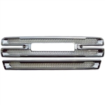 GMC Sierra 1500 SLT/AT4 Chrome Mesh Grille Overlay, 2019, 2020, 2021