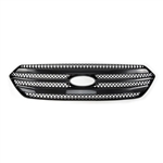 Ford Taurus Gloss Black Grille Overlay, 2013, 2014, 2015, 2016, 2017, 2018, 2019