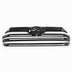 Toyota Tundra Gloss Black 3pc. Grille Overlay (fits with camera), 2023, 2024, 2025, 2026