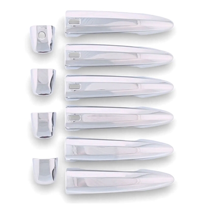 Nissan Pathfinder Chrome Door Handle Cover Set (fits with smart key), 2022, 2023, 2024, 2025, 2026