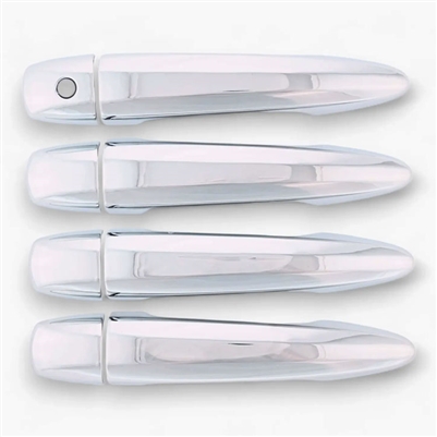 Nissan Rogue Chrome Door Handle Cover Set (fits without smart key access), 2021, 2022, 2023, 2024, 2025, 2026