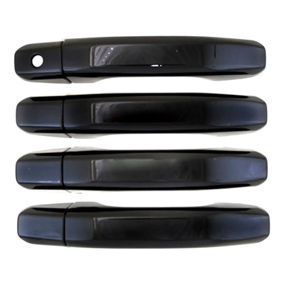GMC Hummer EV Gloss Black Door Handle Cover Set (fits without smart key sensors), 2022, 2023, 2024, 2025, 2026