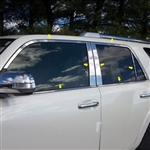 Toyota 4Runner Chrome Window Trim Package, 4pc 2010, 2011, 2012, 2013, 2014, 2015, 2016, 2017, 2018, 2019, 2020, 2021, 2022, 2023, 2024