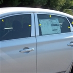 Nissan Sentra Chrome Window Package, 2013, 2014, 2015, 2016, 2017, 2018, 2019