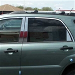 Kia Sportage Chrome Window Trim Package, 12pc  2005, 2006, 2007, 2008, 2009, 2010