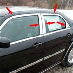 Chrysler 300 Chrome Window Package Trim, 2005, 2006, 2007, 2008, 2009, 2010