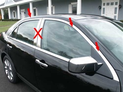 2006 Lincoln Zephyr Window Trim Package (no pillars)