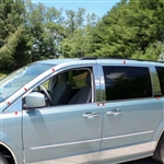 Dodge Grand Caravan Chrome Window Trim with pillar posts, 16pc 2008, 2009, 2010, 2011, 2012, 2013, 2014, 2015, 2016, 2017, 2018, 2019, 2020