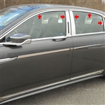 Lincoln Continental Chrome Window Trim Package, WP57680, 2017, 2018, 2019, 2020, 2021