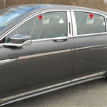 Lincoln Continental Chrome Window Trim Package, WP57681, 2017, 2018, 2019, 2020, 2021