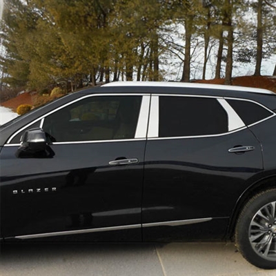 Chevrolet Blazer Chrome Window Trim, 18pc 2019, 2020, 2021, 2022, 2023, 2024, 2025, 2026