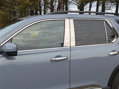 Honda Pilot Chrome Window Trim Package, 6pc. Set, 2023, 2024, 2025, 2026