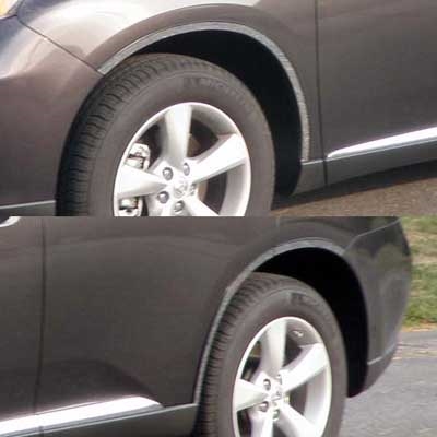 Lexus RX350 / RX450 Chrome Fender Well Trim, 6pc  2010, 2011, 2012, 2013, 2014, 2015