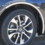 Honda Civic Chrome Fender Well Trim, 4pc  2012, 2013, 2014, 2015