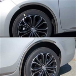 Toyota Corolla Chrome Fender Well Trim, 4pc  2014, 2015, 2016, 2017, 2018, 2019