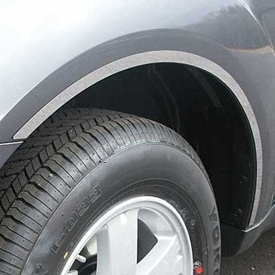 Mitsubishi Outlander Chrome Fender Well Trim, 4pc  2007, 2008, 2009