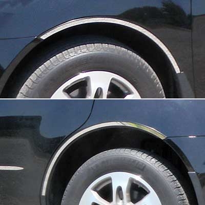 Acura MDX Chrome Fender Well Trim, 4pc  2007, 2008, 2009, 2010, 2011, 2012, 2013