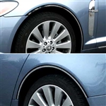 Jaguar XF Chrome Fender Well Trim, 4pc  2009, 2010, 2011, 2012, 2013, 2014, 2015