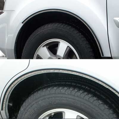 Honda Pilot Chrome Fender Well Trim, 4pc  2009, 2010, 2011, 2012, 2013, 2014, 2015