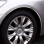 Hyundai Genesis Chrome Fender Well Trim, 4pc  2009, 2010, 2011, 2012, 2013