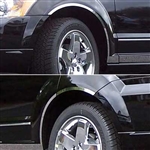 Dodge Caliber Chrome Fender Well Trim, 6pc  2007, 2008, 2009, 2010, 2011, 2012