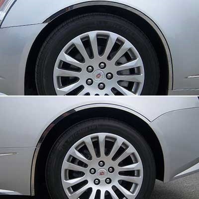 Cadillac CTS Coupe Chrome Fender Well Trim, 6pc  2011, 2012, 2013, 2014