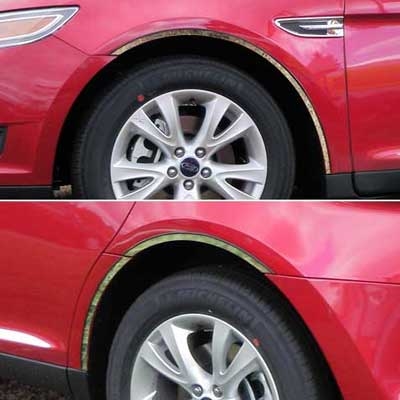 Ford Taurus Chrome Fender Well Trim, 6pc  2010, 2011, 2012, 2013, 2014, 2015, 2016, 2017, 2018, 2019