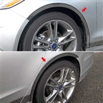 Ford Fusion Chrome Fender Well Trim, 4pc  2013, 2014, 2015, 2016, 2017, 2018, 2019, 2020