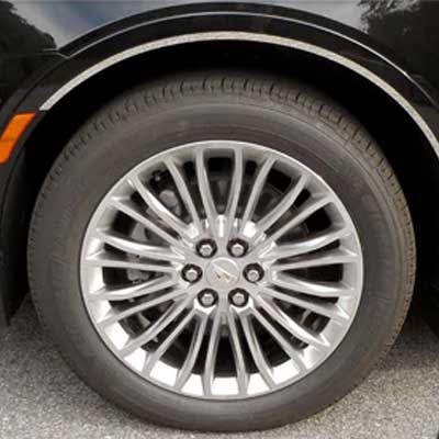 Cadillac XT5 Chrome Fender Well Trim, 4pc 2017, 2018, 2019, 2020, 2021, 2022, 2023, 2024, 2025, 2026