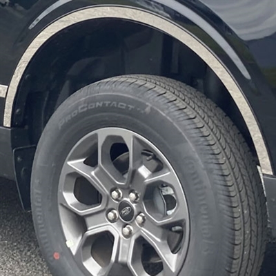 Ford Maverick Chrome Fender Well Trim, 4pc 2022, 2023, 2024, 2025, 2026