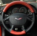 Chevrolet Corvette Leather Steering Wheel Cover by Wheelskins