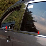 Mitsubishi Outlander Chrome Window Sill Trim, 2007, 2008, 2009