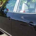 Nissan Rogue Chrome Window Sill Trim, 4pc 2008, 2009, 2010, 2011, 2012, 2013