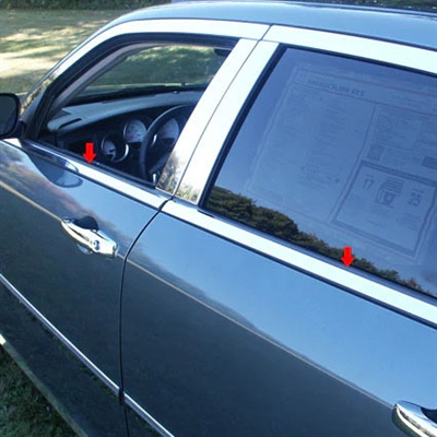 Dodge Magnum Chrome Window Sill Trim, 2005, 2006, 2007, 2008