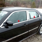 Chrysler 300 Chrome Window Sill Trim, 4pc 2005, 2006, 2007, 2008, 2009, 2010